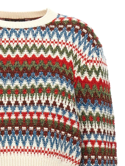 Shop Loro Piana Jacquard Sweater In Multicolor