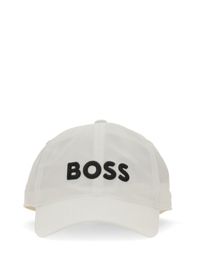 Shop Hugo Boss Baseball Cap In Bianco