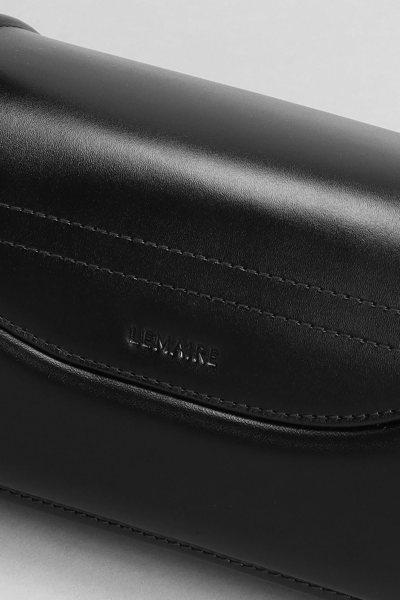 Shop Lemaire Ransel Handbag Hand Bag In Black Leather