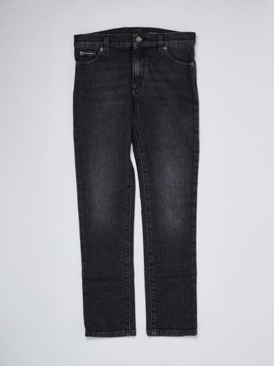 Shop Dolce & Gabbana Denim Jeans Jeans In Denim Nero