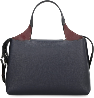 Shop Tod's Leather Boston Bag In Blue