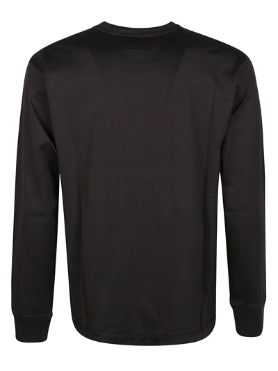 Shop Stone Island Long Sleeve T-shirt In Black