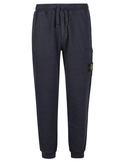 Shop Stone Island Track Pant In Navy Blue