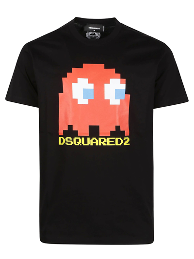 Shop Dsquared2 Pac-man Cool Fit T-shirt In Black