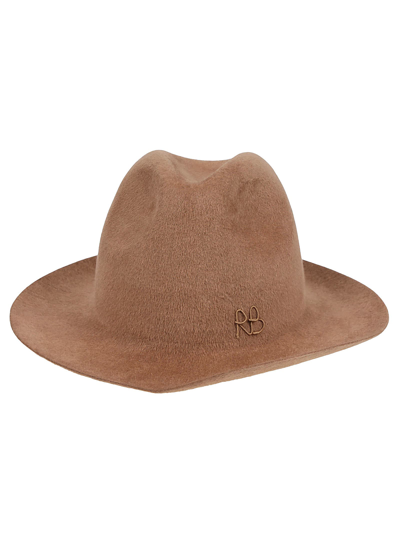Shop Ruslan Baginskiy Fedora Hat In Brown