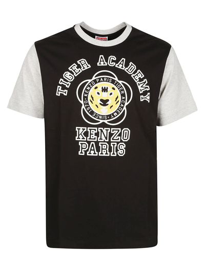 Shop Kenzo Tiger Academy Classic T-shirt In J Noir