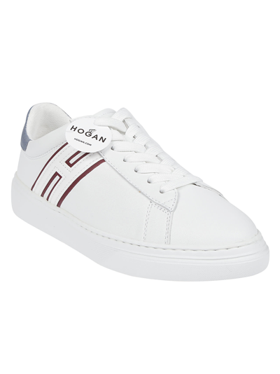 Shop Hogan H365 Sneakers In Bam Bianco/azzurro/bordeaux