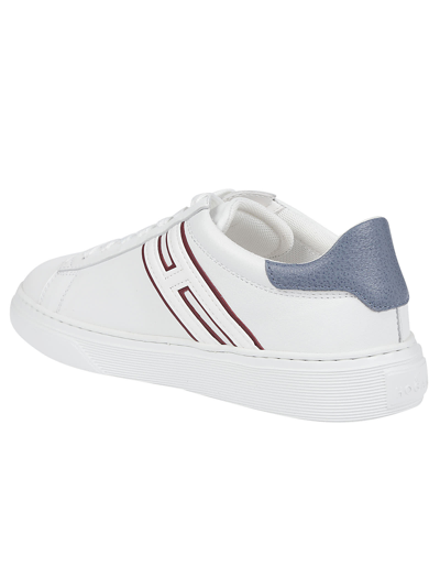 Shop Hogan H365 Sneakers In Bam Bianco/azzurro/bordeaux