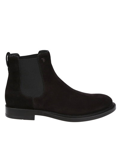 Shop Tod's 62c Formal Ankle Boots In Nero