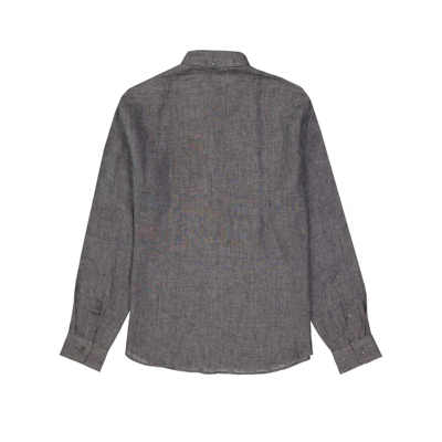 Shop Brunello Cucinelli Linen Shirt In Gray
