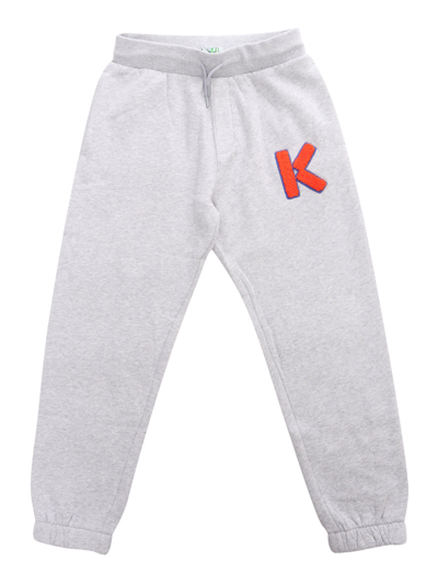 Shop Kenzo Track Pants In Grey