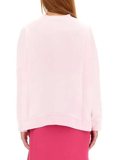 Shop Versace Sweatshirt With Medusa Logo In Rosa