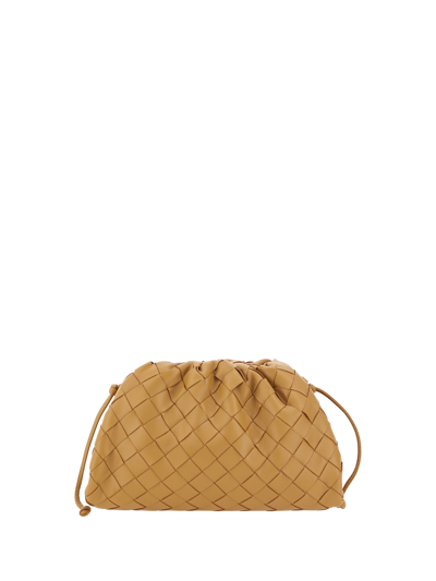 Shop Bottega Veneta Mini Clutch Bag In Caramel 20/gold