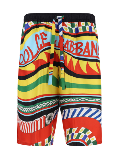 Shop Dolce & Gabbana Shorts In Carretto