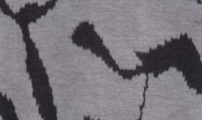 Go Couture Asymmetric Tunic In Black Print 1