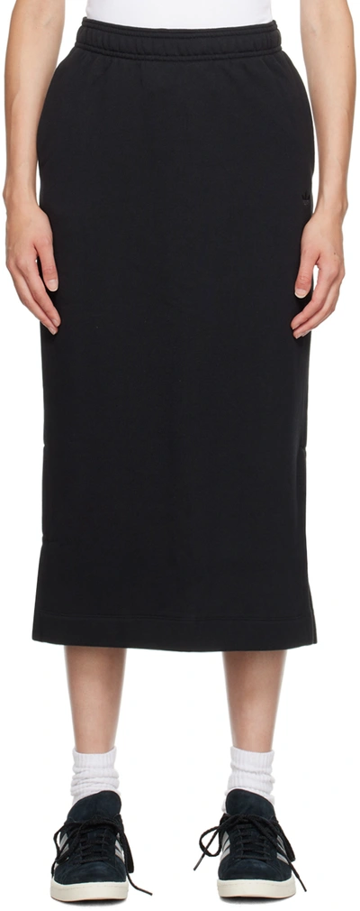 Shop Adidas Originals Black Premium Essentials Midi Skirt