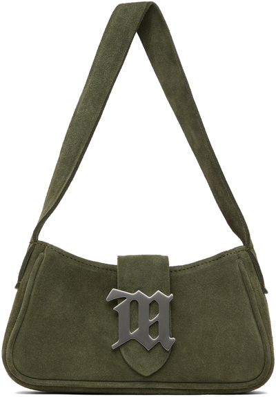 Shop Misbhv Green Mini Hardware Shoulder Bag In Moss