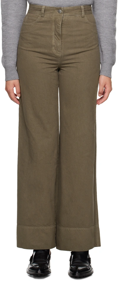 MARK KENLY DOMINO TAN STUDIO KHAKI PRESTYN TROUSERS 