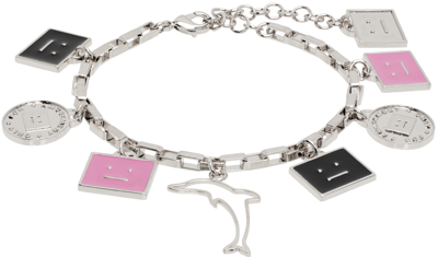 Shop Acne Studios Silver Charm Bracelet