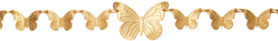 Blumarine Butterfly Chain Belt In N0835 Oro
