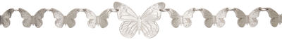 Shop Blumarine Silver Butterfly Belt In N0995 Nikel