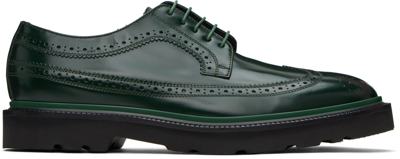 Shop Paul Smith Green Count Brogues In 38 Greens