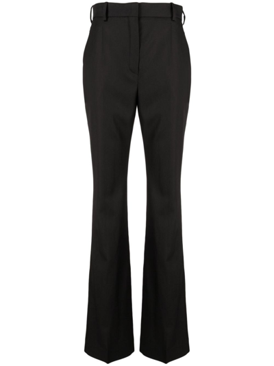 Shop Nina Ricci Straight-leg Tailored Trousers In Black