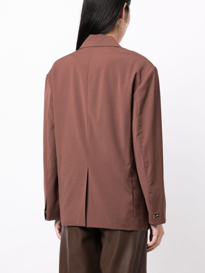 Shop Rejina Pyo Enzo Single-breasted Blazer In Brown