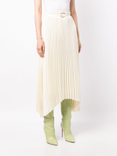 Rejina Pyo Dilan Pleated Midi Skirt In White