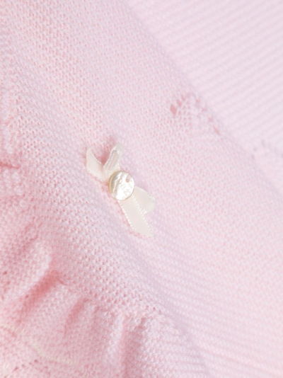 Shop Paz Rodriguez Paz Fine-knit Wool Blanket In Pink