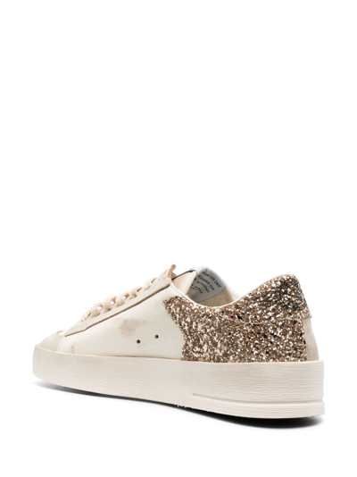 Golden Goose Star-patch Lace-up Sneakers In White