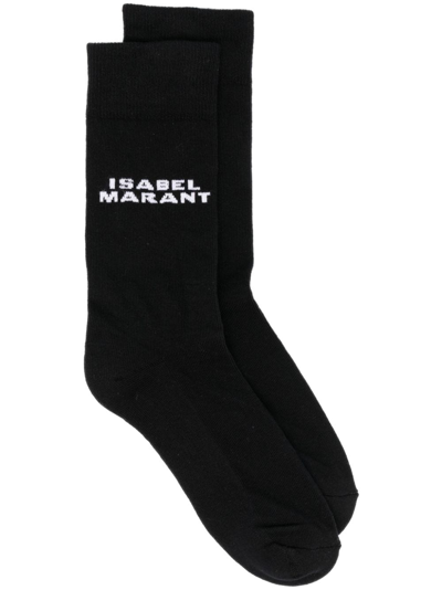 Isabel Marant Black Dawi Socks In Black