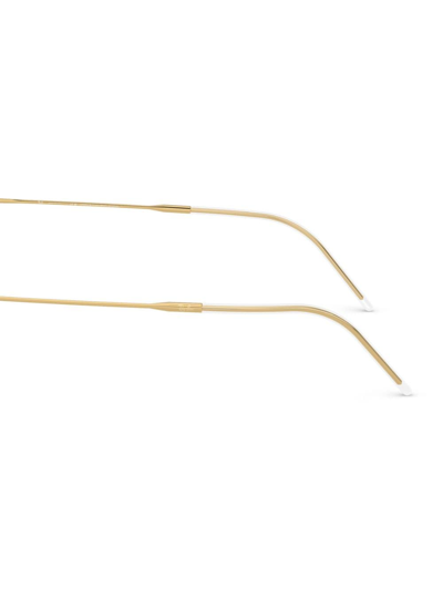 Ray Ban Aviator Reverse Pilot-frame Sunglasses In 001/vr Gold