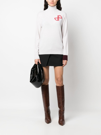 Patou Merino-blend Roll-neck Jumper In Neutrals