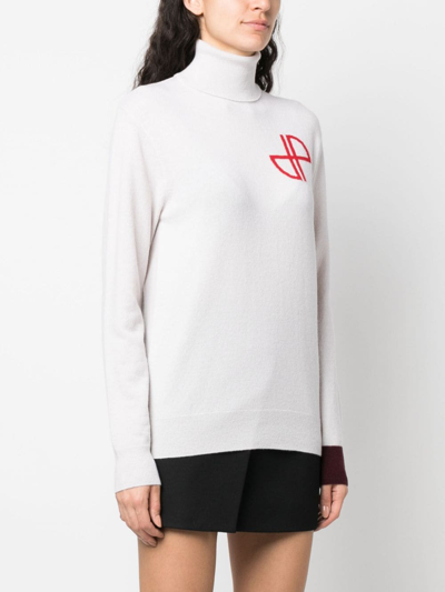 Patou Merino-blend Roll-neck Jumper In Neutrals