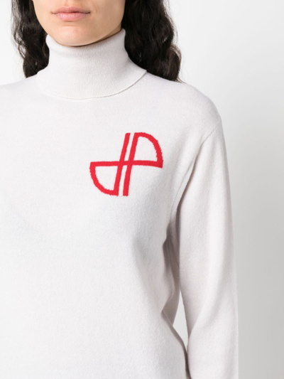 Patou Merino-blend Roll-neck Jumper In Neutrals