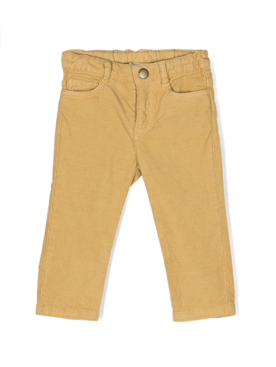 Shop Bonpoint Cookie Corduroy Jeans In Yellow