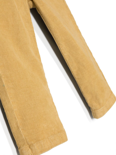 Shop Bonpoint Cookie Corduroy Jeans In Yellow