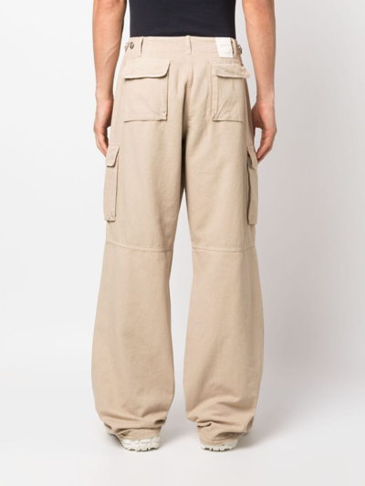 Coperni Long Wide-leg Trousers In Neutrals