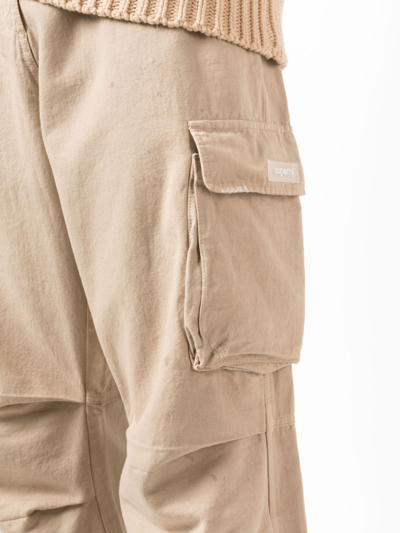 Coperni Long Wide-leg Trousers In Neutrals