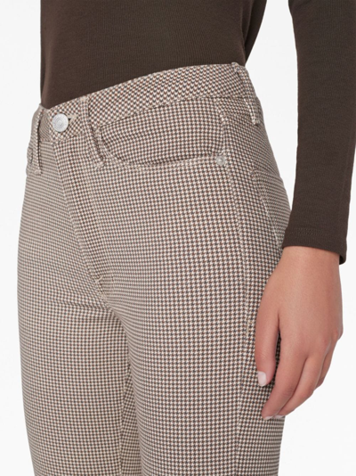 Frame Le Jane Crop Flare Leg Jeans In Brown