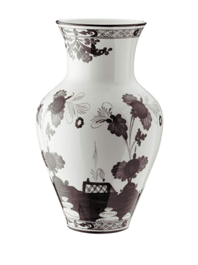 Ginori 1735 Ming Porcelain Vase In White