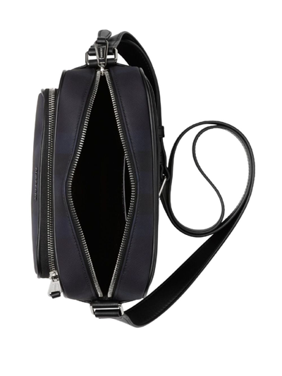 Burberry Paddy Check-pattern Messenger Bag In Blue