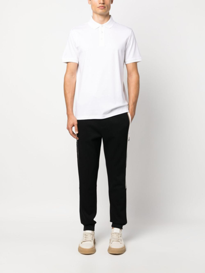 Hugo Boss Boss Organic Cotton Pallas Polo Shirt In White