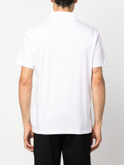 Hugo Boss Boss Organic Cotton Pallas Polo Shirt In White