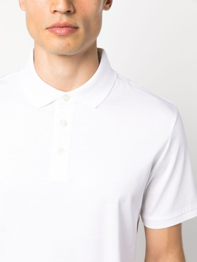 Hugo Boss Boss Organic Cotton Pallas Polo Shirt In White