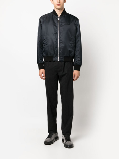 Versace Allover Pattern Track Pants In Black