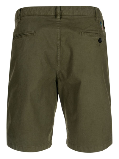Shop Ps By Paul Smith Stretch-cotton Chino Shorts In Green