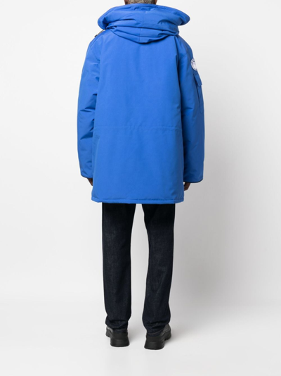 Shop Canada Goose Expedition Parka Coat In Blue