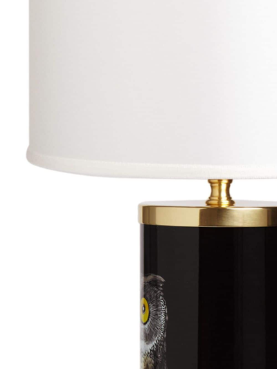Fornasetti Cylindrical Cotton Lampshade In White